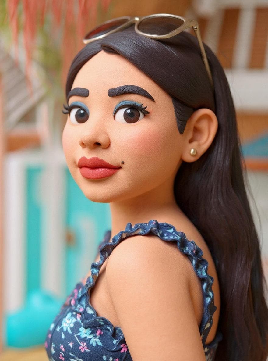 Claymation cartoon style example