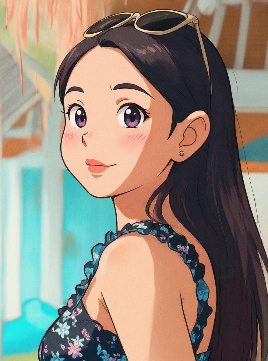 Studio Ghibli cartoon style example