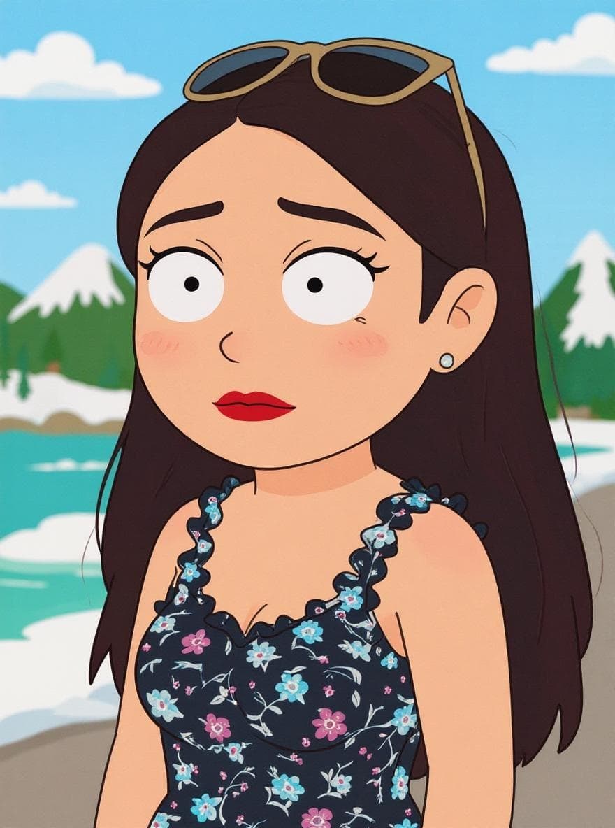 South Park cartoon style example